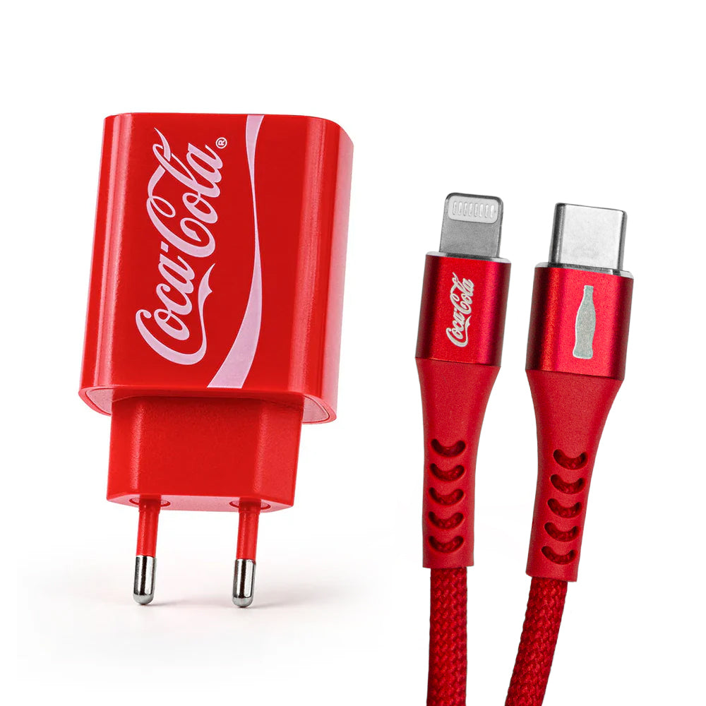 Kit de Carregamento 30W MFi Vermelho | Coca-Cola