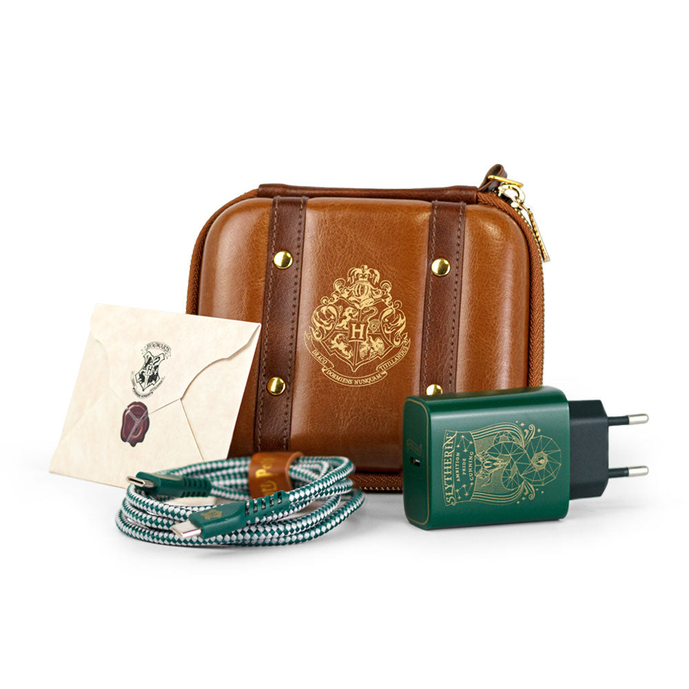 Kit de Carregamento com Estojo USB-C 33W Verde | Sonserina Harry Potter