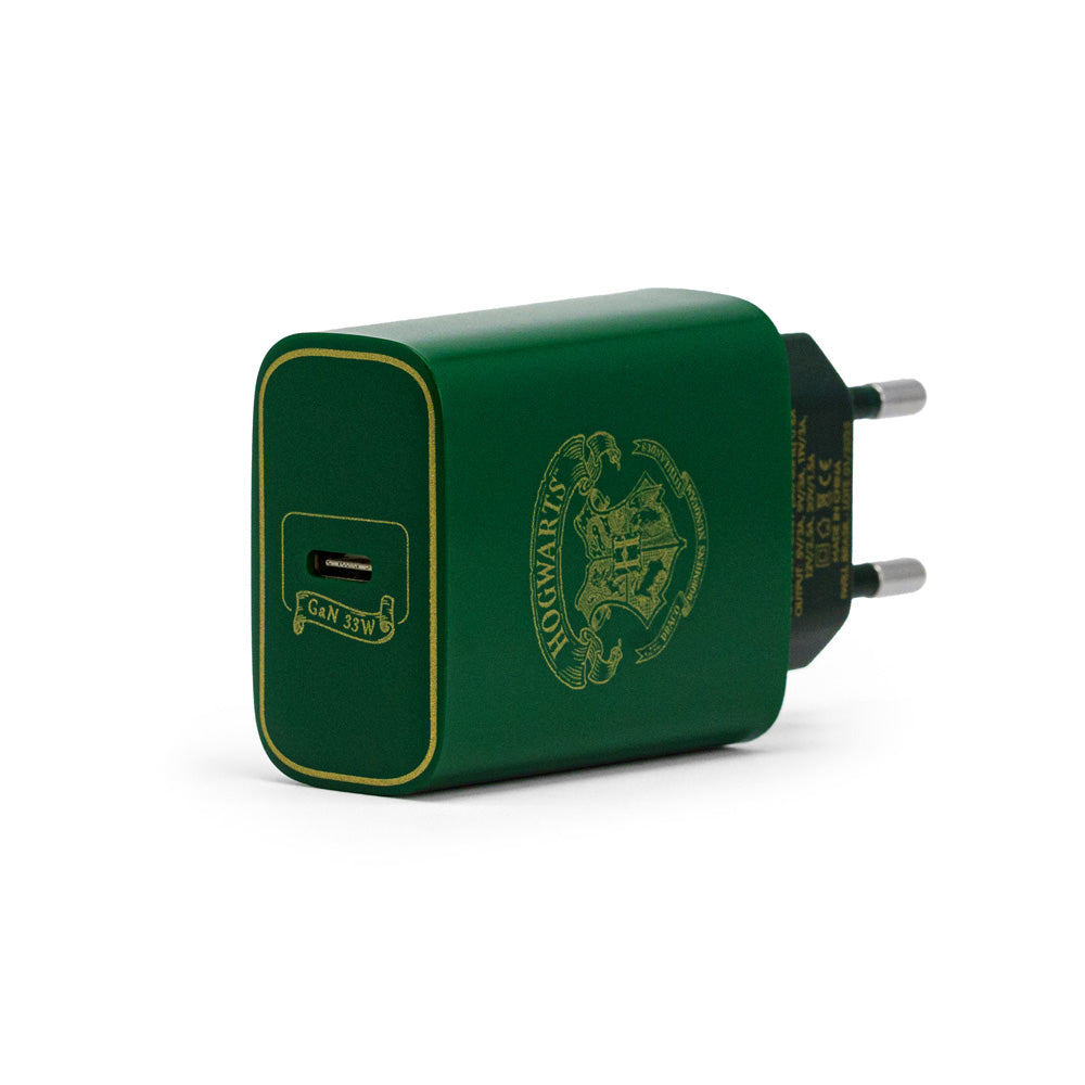 Kit de Carregamento com Estojo USB-C 33W Verde | Sonserina Harry Potter