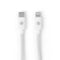 Cabo USB-C para Lightning 2m Branco | iWill Essencial