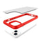 Capa Clarity para iPhone 14 Transparente com Vermelho - iWill
