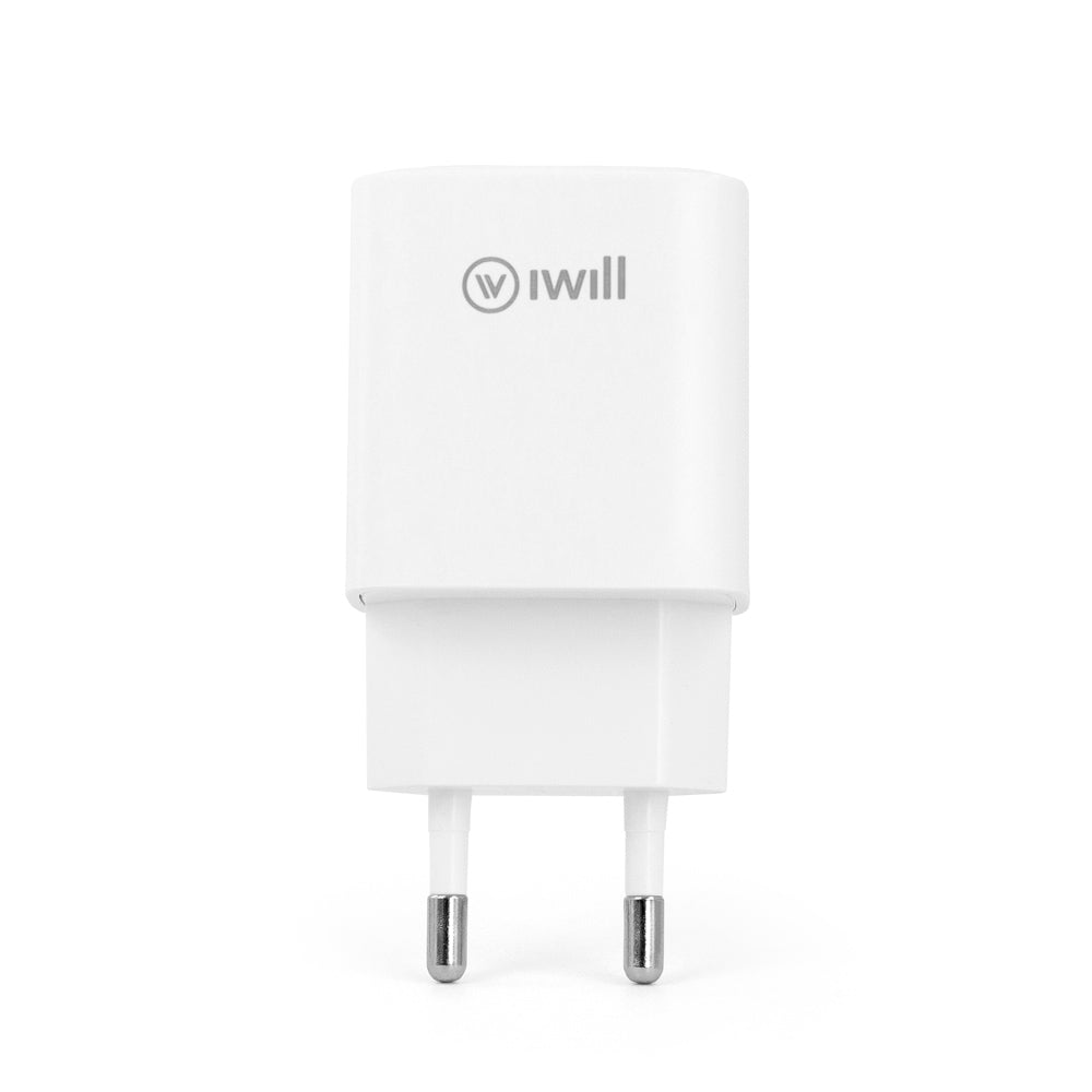 Carregador com 2 saídas 20W Branco | iWill Essencial