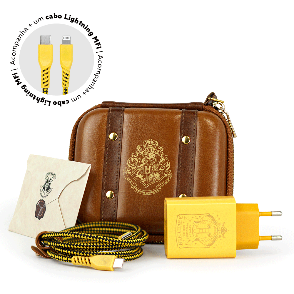 Kit de Carregamento com Estojo USB-C 33W + Cabo Lightning Lufa-Lufa