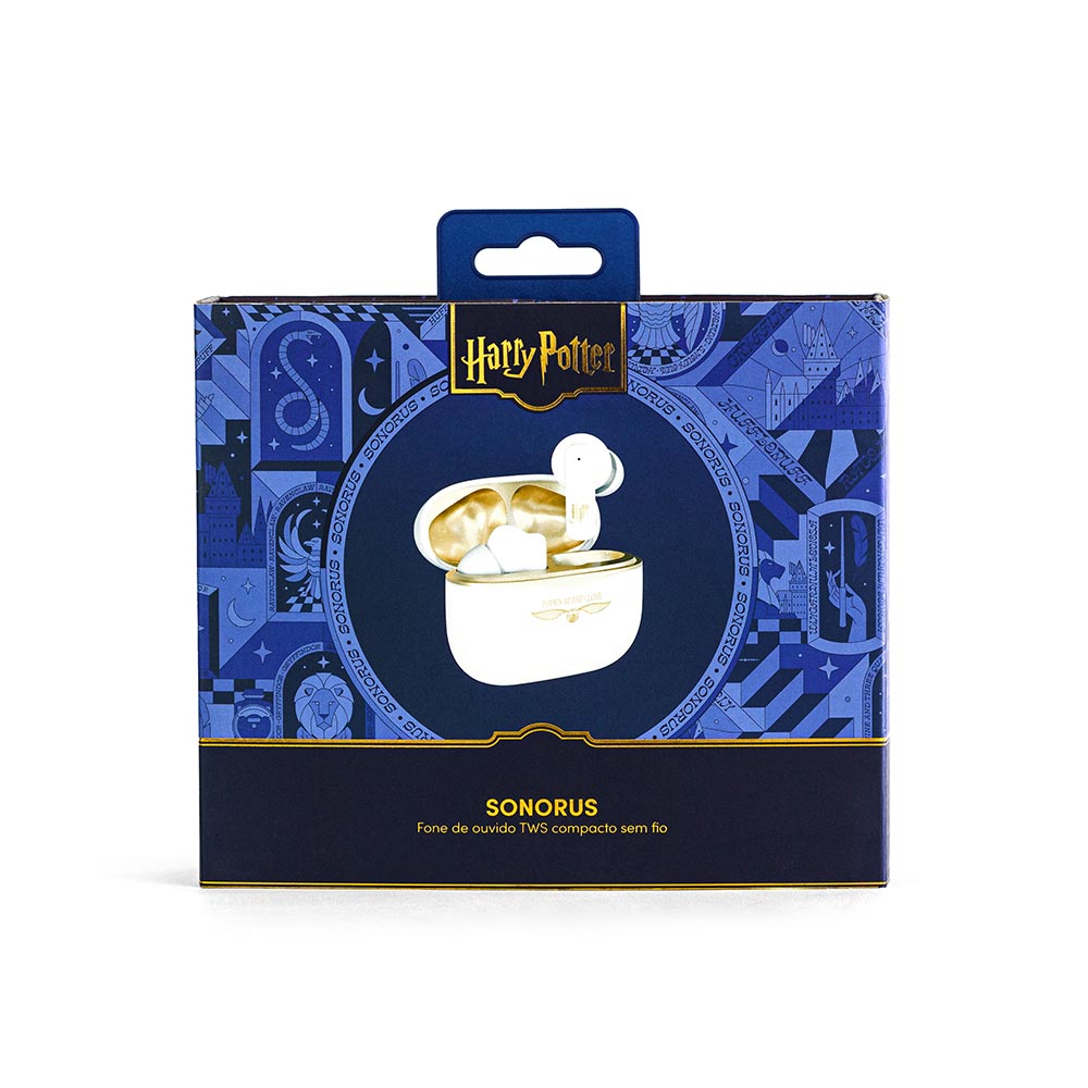 Fone Bluetooth TWS Branco | Sonorus Harry Potter