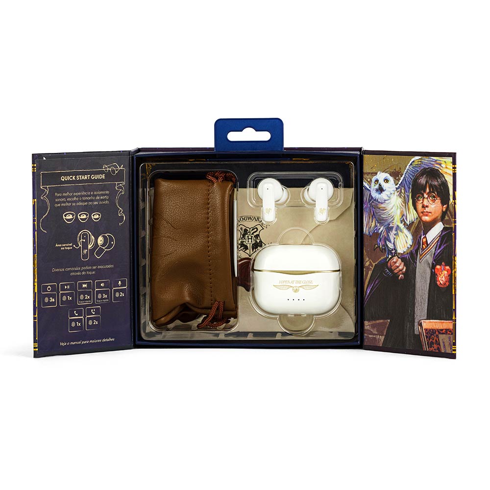Fone Bluetooth TWS Branco | Sonorus Harry Potter